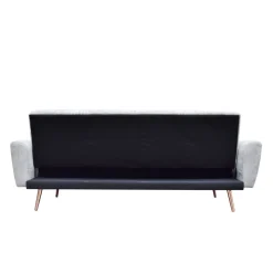 Store Sofa Samtige 3-Osobowa, Z Funkcja Spania, Szara 212X84X86.5 Cm Sofy