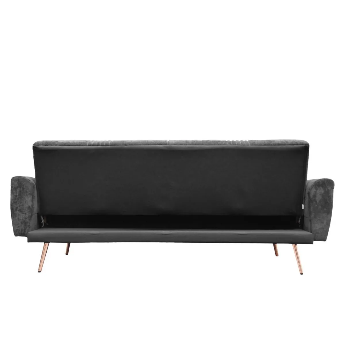 Clearance Sofa Samtige 3-Osobowa, Z Funkcja Spania, Czarna 212X84X86.5 Cm Sofy