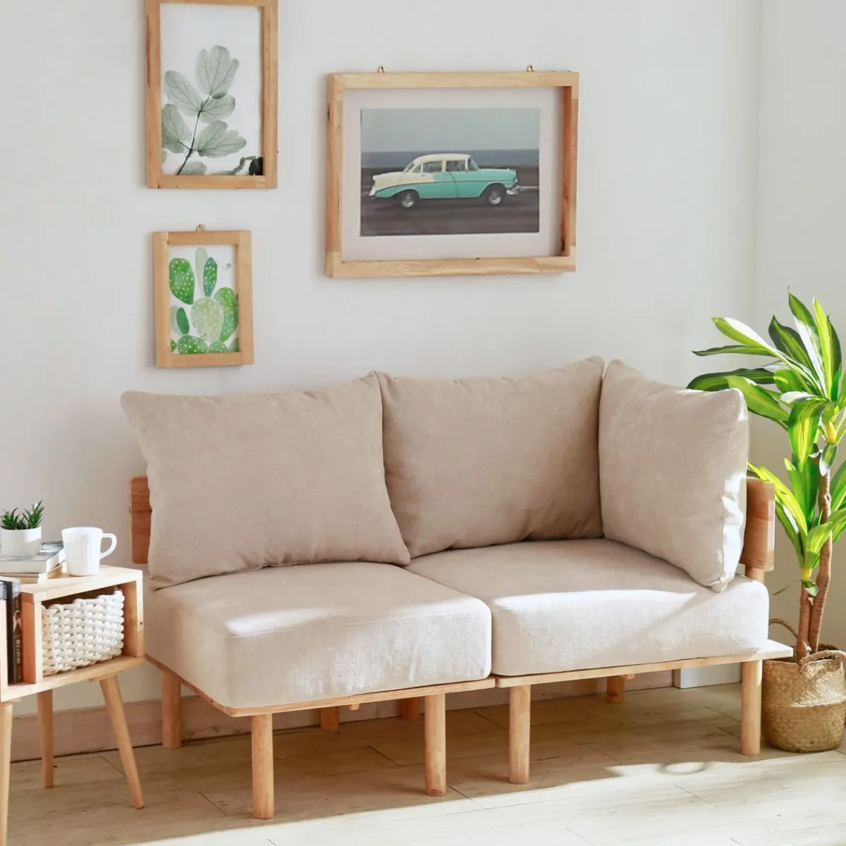 Clearance Sofa Seri Modulowa Bezowa 60X74X86 Cm Sofy