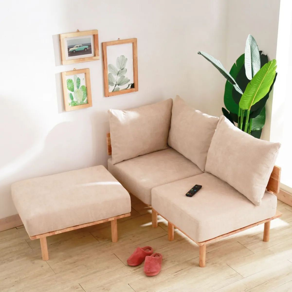 Clearance Sofa Seri Modulowa Bezowa 74X86X86 Cm Sofy
