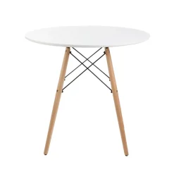 Cheap Stol Tavolo Naturalny Z Bialym Blatem 60 48Cm Stoły