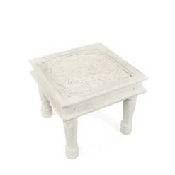 Shop Stolik Kawowy Banhi Lite Drewno Mango Zlobione 56X56X50 Cm Stoliki Kawowe
