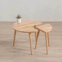 Clearance Stolik Kawowy Harmoni Naturalny 59X59X42 Cm Stoliki Kawowe