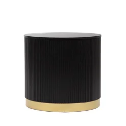 Outlet Stolik Kawowy Tabi Matowy Czarny 40X36 Cm Stoliki Kawowe