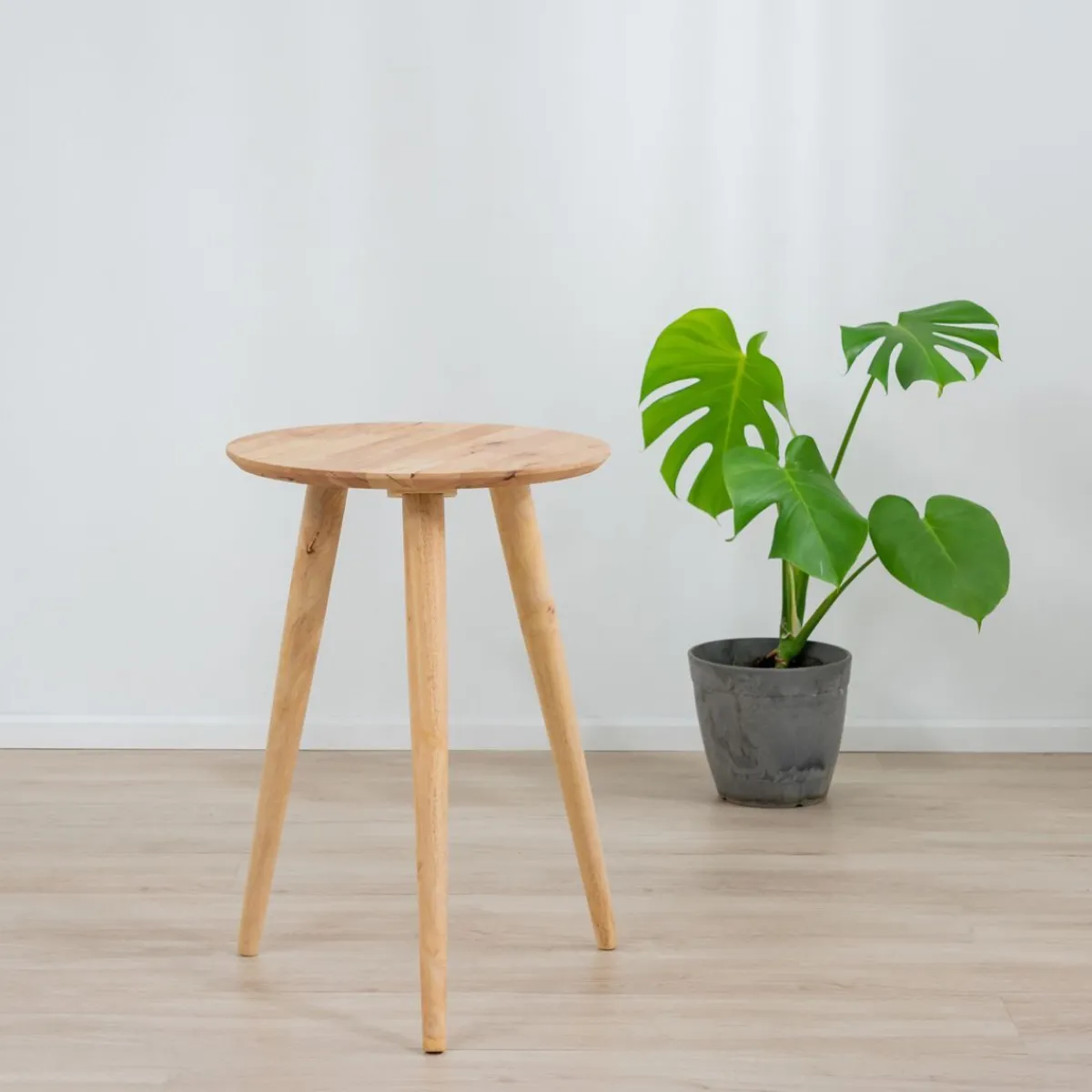 Discount Stolik Kawowy Tioma Naturalny 40X40X56,5 Cm Stoliki Ogródowe
