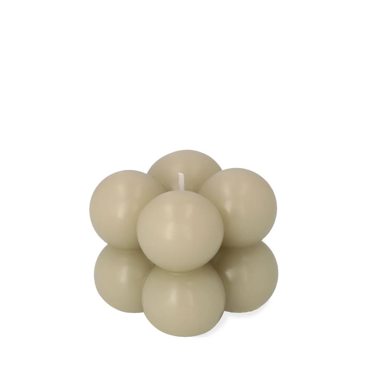 Shop Swieca Bubble Bezowa 6X6X6 Cm Świece Ogródowe