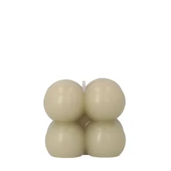 Shop Swieca Bubble Bezowa 6X6X6 Cm Świece Ogródowe