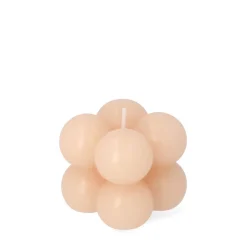 Outlet Swieca Bubble Jasnorozowa 6X6X6 Cm Świece Ogródowe