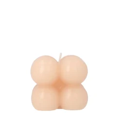 Outlet Swieca Bubble Jasnorozowa 6X6X6 Cm Świece Ogródowe
