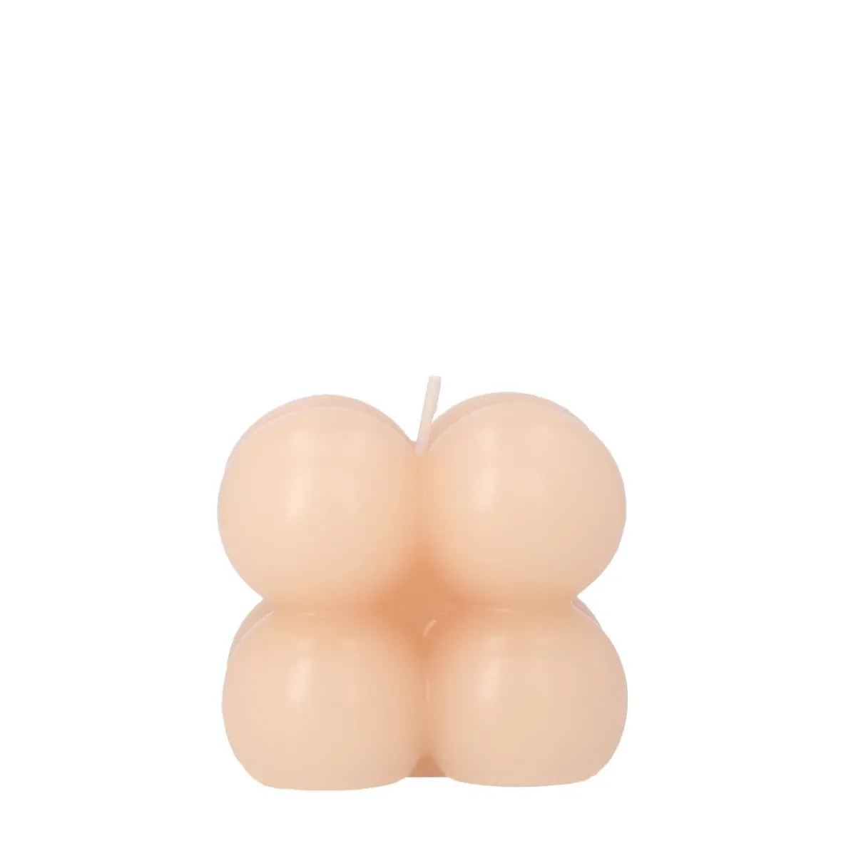 Outlet Swieca Bubble Jasnorozowa 6X6X6 Cm Świece Ogródowe