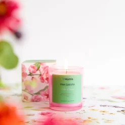 Outlet Swieca Zapachowa Colors Of Seasons Pink Sakura 150 G Świece Ogródowe