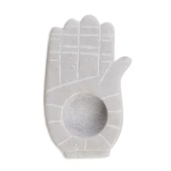 Cheap Swiecznik Marble Raczka Z Bialego Marmuru 13 Cm Świeczniki