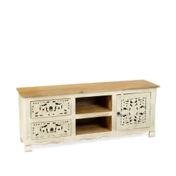 Best Szafka Rtv Banhi Lite Drewno Mango Zlobione 150X40X60 Cm Szafki Rtv
