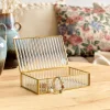 Cheap Szkatulka Na Bizuterie Grazia Ze Szkla Prazkowanego 20X12X5 Cm Szkatułki