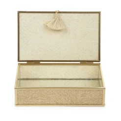 Shop Szkatulka Na Bizuterie Grazia Z Plecionka 18X11X4,5 Cm Szkatułki