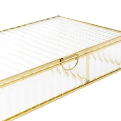 Online Szkatulka Na Bizuterie Grazia Ze Szkla Prazkowanego 23X15X5 Cm Szkatułki