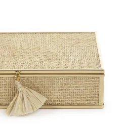 Shop Szkatulka Na Bizuterie Grazia Z Plecionka 18X11X4,5 Cm Szkatułki