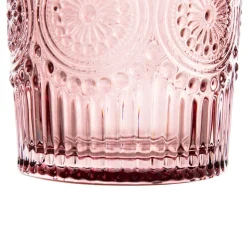 Sale Szklanka Barrel Wzorzysta Rozowa 0.30 Szklanki