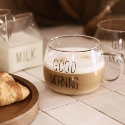 Cheap Szklanka Good Morning Z Uchem 0,4 L Naczynia Ogródowe I Piknikowe