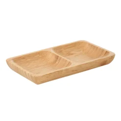 Discount Taca Bambou Z Dwoma Przegrodkami 17,7X10 Cm Tace Do Serwowania