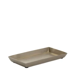 Online Tacka Nausa Zlota Z Ozdobnymi Wytloczeniami 23X12X3 Cm Misy I Tace Dekoracyjne