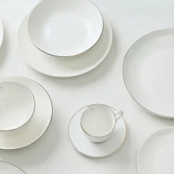 Online Talerz Auro Gleboki Ze Zlota Obwodka 21 Cm Zastawa Porcelanowa