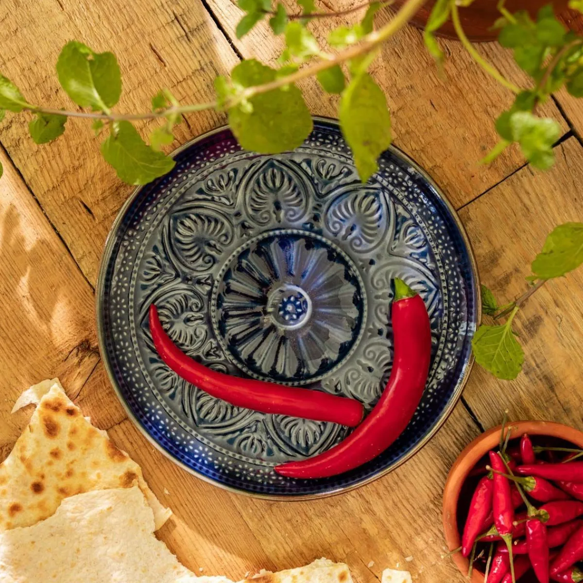 Flash Sale Talerz Indie Obiadowy 27 Cm Naczynia Ogródowe I Piknikowe