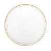 Best Talerz Monze Transparentny Ze Zlota Obwodka 28 Cm Naczynia Na Przekąski