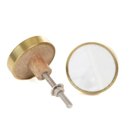 New Uchwyty Do Mebli Geme Metalowe Z Marmurem 4X4Cm Akcesoria Meblowe