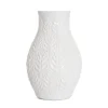 Clearance Wazon Natto Ceramiczny Z Tloczeniami Ecru 15X15X24 Cm Wazony I Donice