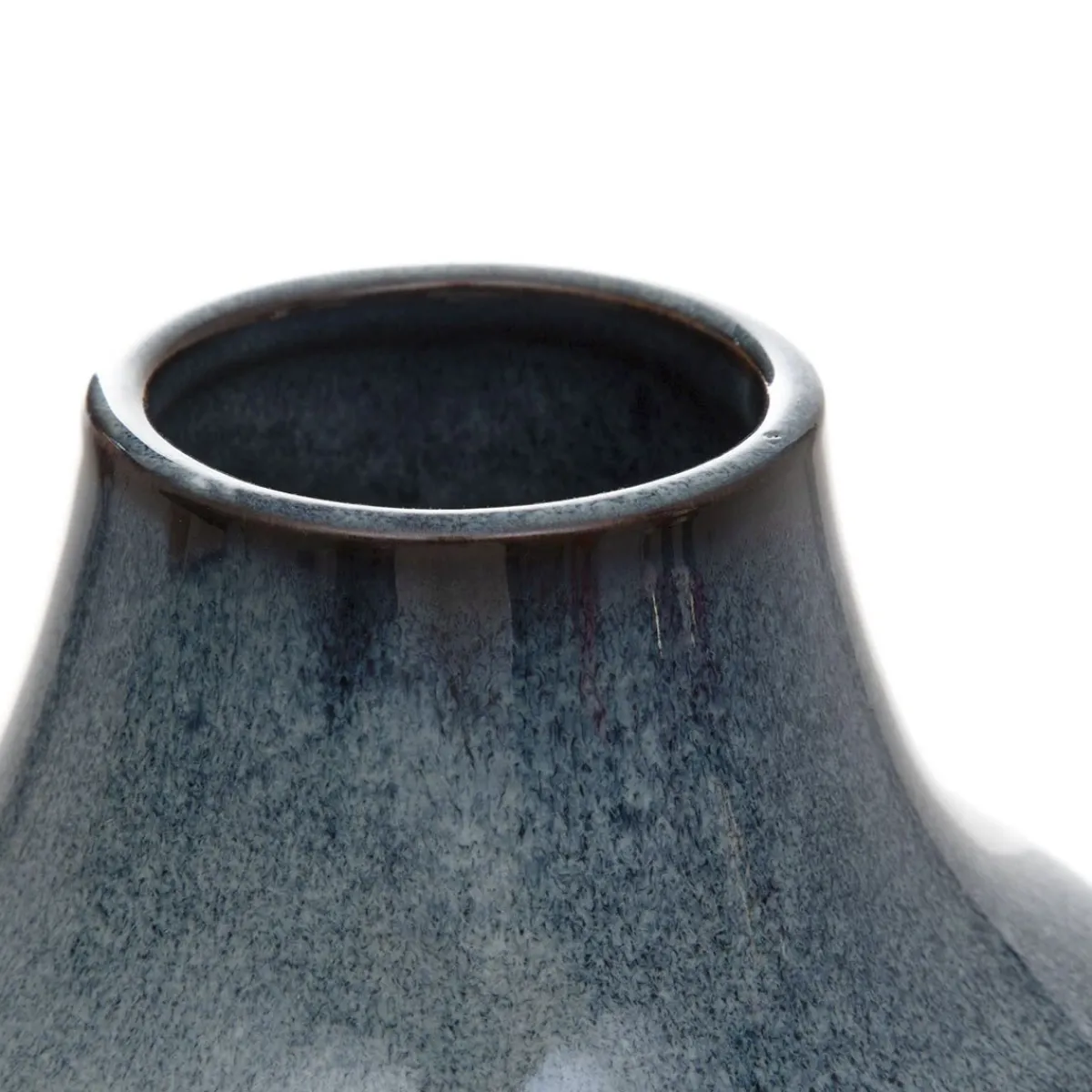 Clearance Wazon Rufus Ceramiczny Granatowy 14X14X22 Cm Wazony I Donice