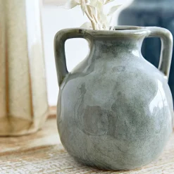 Flash Sale Wazon Stelo Ceramiczny Z Uchwytami 13X13X15 Cm Wazony I Donice