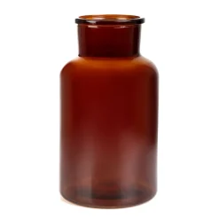 Store Wazon Tenno Szklany Brazowy 14,5X14,5X25,5 Cm Wazony I Donice