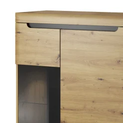 Shop Witryna Nordi! Dab Artisan 90X134X40 Cm Regały