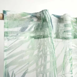 Discount Zaslona Dail W Zielone Liscie 140X250 Cm Zasłony I Firany