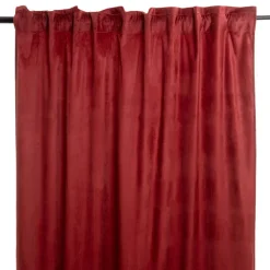 Cheap Zaslona Patty Welwetowa Bordowa 140X250 Cm Zasłony I Firany
