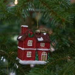 Discount Zawieszka Evi Red Domek 8 Cm Ozdoby Ścienne I Wiszące