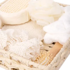 Fashion Zestaw Akcesoriow Do Pielegnacji Ciala Wellness 7 Szt 30X30X6 Cm Szczotki I Gąbki Do Kąpieli