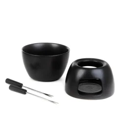 Online Zestaw Do Fondue Tolga Czarny 12X14 Cm Naczynia Na Przekąski