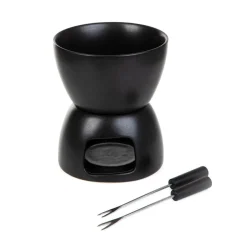 Online Zestaw Do Fondue Tolga Czarny 12X14 Cm Naczynia Na Przekąski