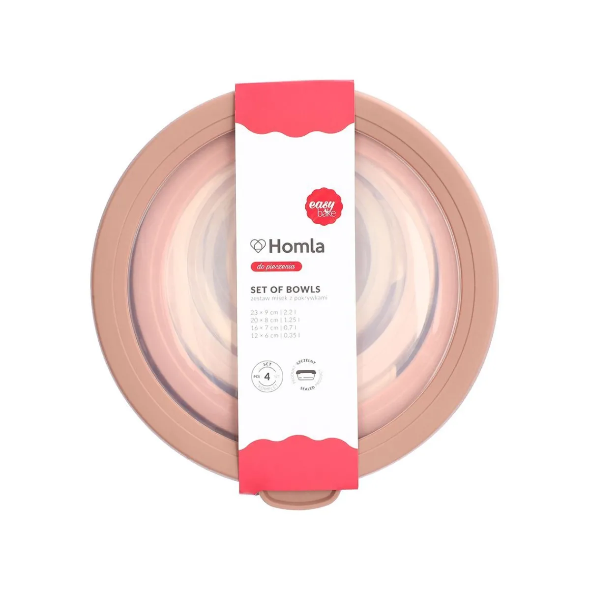 Sale Zestaw Easy Bake Misek Z Pokrywkami 4 Szt Miski Kuchenne