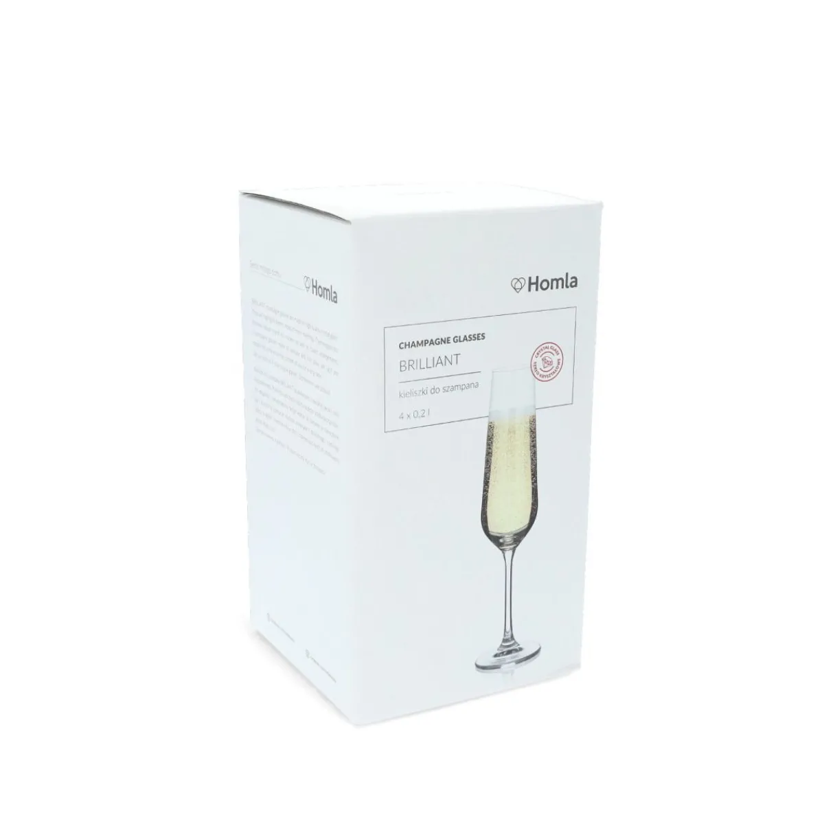 Outlet Zestaw Kieliszkow Brilliant Do Szampana 4 Szt. 0.20 Naczynia Ogródowe I Piknikowe