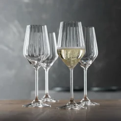 New Zestaw Kieliszkow Lifestyle Do Szampana 4 Szt. 0,31 L Naczynia Ogródowe I Piknikowe