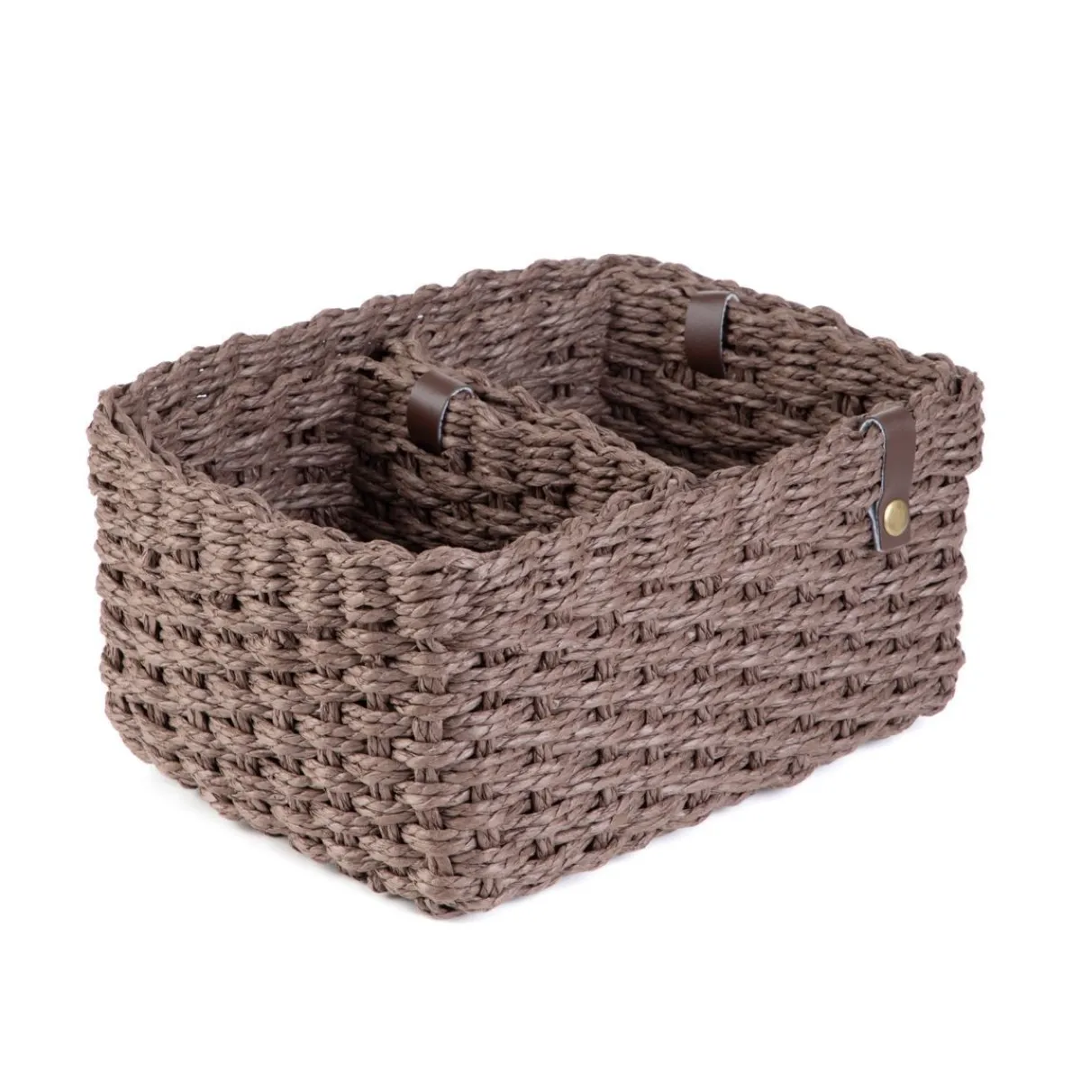 New Zestaw Koszy Dekoracyjnych Vimet 3 Szt. 25X19X12 Cm 18X13X10 Cm 18X13X10 Cm Koszyki Do Łazienki