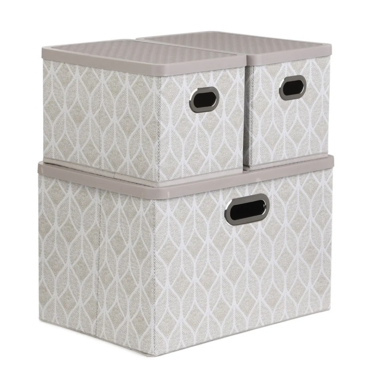 Flash Sale Zestaw Koszy Do Przechowywania Nola Bezowych 1X39X27X17 Cm 2X18X26X17 Cm Kosze I Koszyki