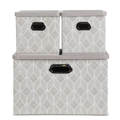 Flash Sale Zestaw Koszy Do Przechowywania Nola Bezowych 1X39X27X17 Cm 2X18X26X17 Cm Kosze I Koszyki