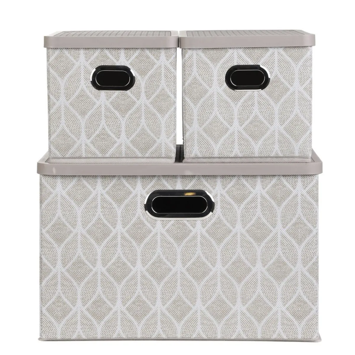 Flash Sale Zestaw Koszy Do Przechowywania Nola Bezowych 1X39X27X17 Cm 2X18X26X17 Cm Kosze I Koszyki