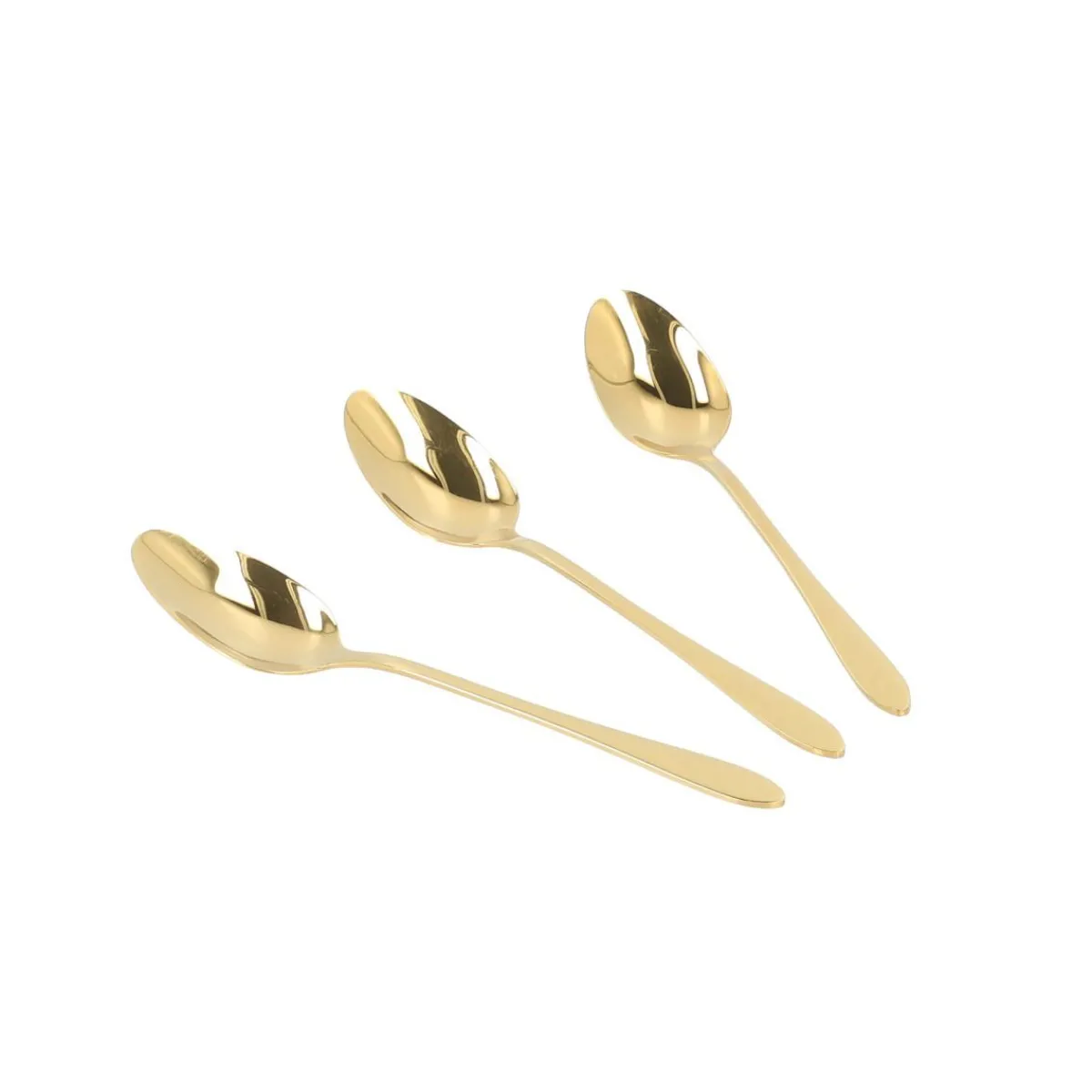 Flash Sale Zestaw Lyzeczek Stilo Do Herbaty Zlote 3 Szt. Zestawy Sztućców