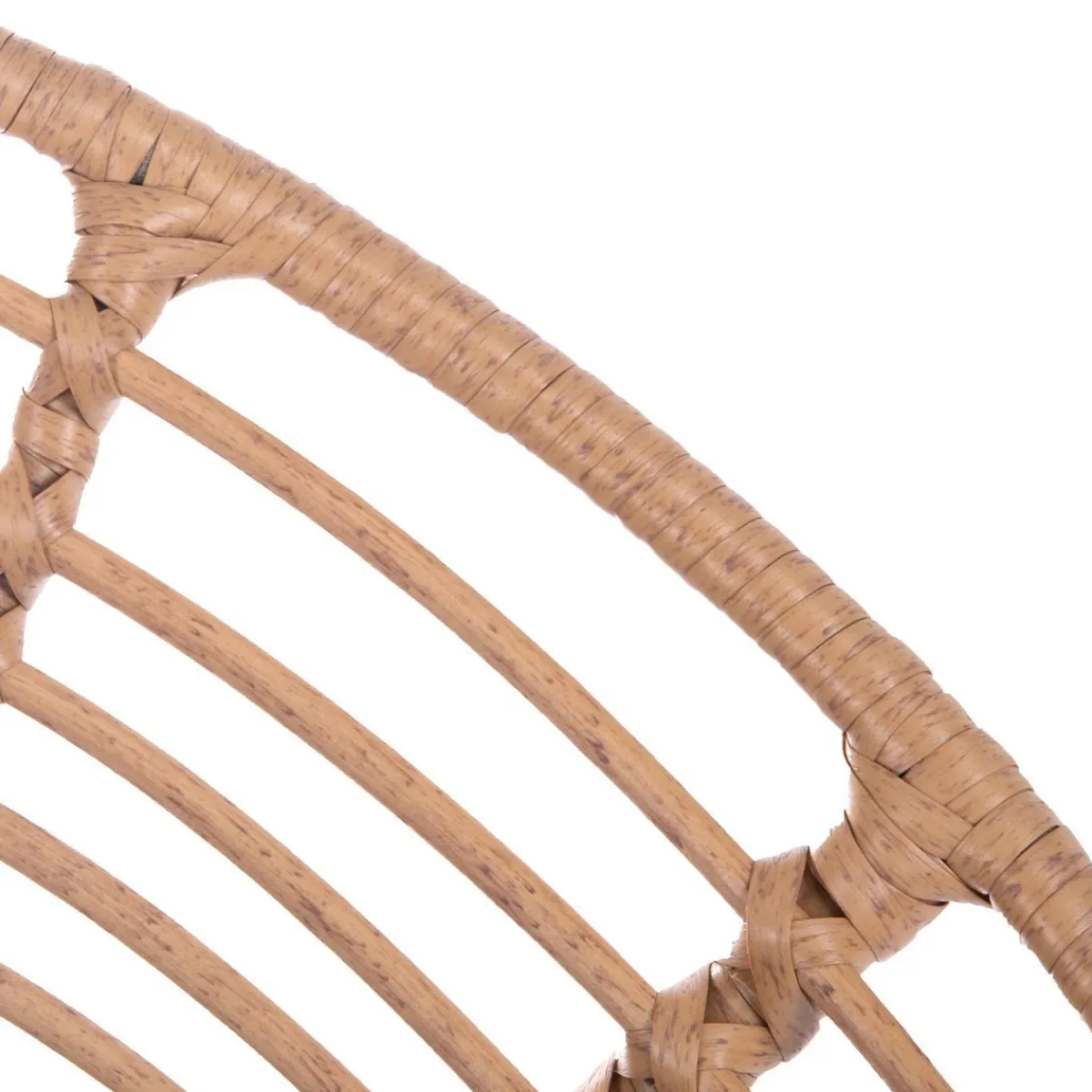 Best Zestaw Mebli Leuca Boho Plecione Naturalne Z Dwiema Poduszkami 3 Szt. Krzesła Ogródowe