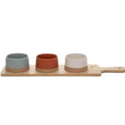 Outlet Zestaw Miseczek Comida Z Podstawka 48X12 Cm Naczynia Na Przekąski